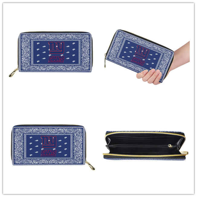New York Giants PU Leather Zip Wallet 001